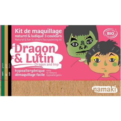 Kit de maquillage bio 3 couleurs "Dragon et Lutin" - NAMAKI