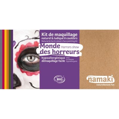 Kit de maquillage bio 8 couleurs "Monde des horreurs" - NAMAKI