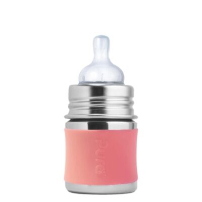 Babyflasche aus Edelstahl – Rosa - 150 ml