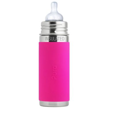 Babyflasche aus Edelstahl - Isotherm - Pink - 260 ml