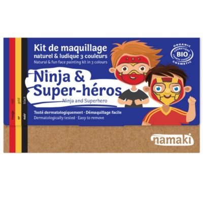 Kit de maquillage bio 3 couleurs "Ninja et Super-Héros''