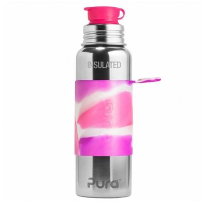 Gourde en inox - Isotherme - Sport - Pink Swirl -  650 ml