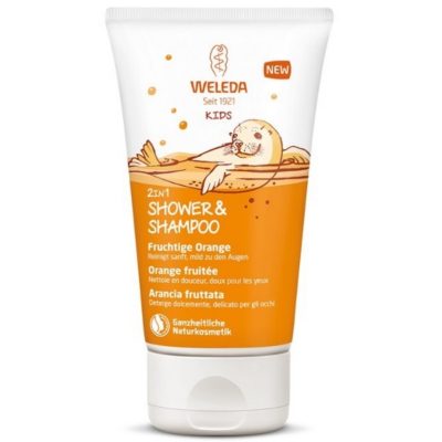 Weleda Kids 2 in 1 Shower & Shampoo Orange fruitée 150ml