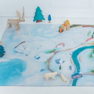 Tapis de jeu “Etoile des neiges” - Moyen 120 x 90 cm
