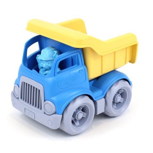 Petit camion benne bleu/jaune