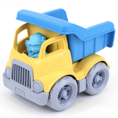 Petit camion benne jaune/bleu