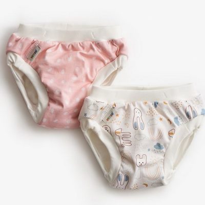 Culottes d'apprentissage lavable - Pink Dots / Teddy - 13-17 kg
