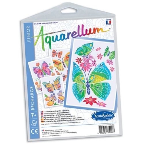 Recharge - Aquarellum Junior Papillons et Fleurs