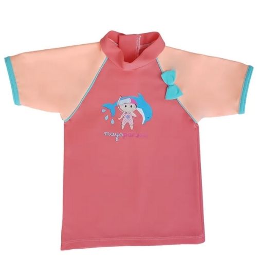 T-Shirt manches courtes anti UV bébé - Peachy - 12 mois