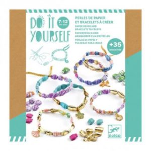 DIY - Perles de papier et bracelets or - Djeco