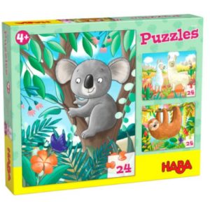 Koala, Faultier und Lama puzzles - Haba