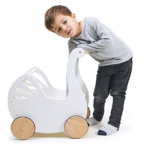 Chariot de poupée Cygne - Tender Leaf Toys