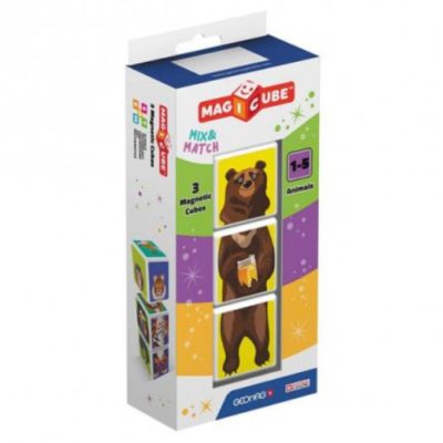 Mix & Match Animaux 3 Cubes - Geomag