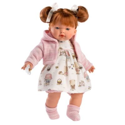 Puppe Baby Léa rotes Haar - 33 cm - Llorens