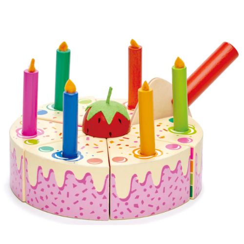Gâteau d'anniversaire arc-en-ciel - Tender Leaf Toys