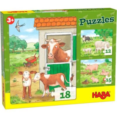 Puzzles Bébés animaux de la ferme - Haba