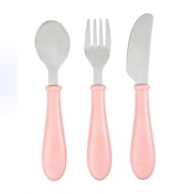 Set 3 couverts inox - Old Pink