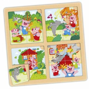 Lot puzzle-séquences: les 3 petits cochons et cendrillon (2 unités) - Akros