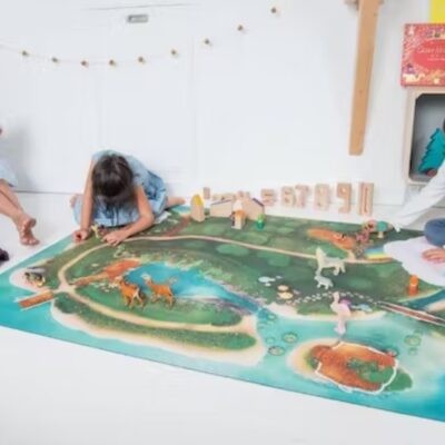 Spielmatte "Zauberhafte Lagune" Groß 180 x 120 cm
